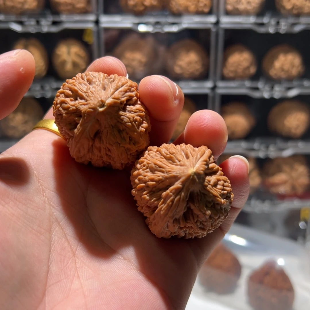 核桃把件L****蒜头   不退换  有黄