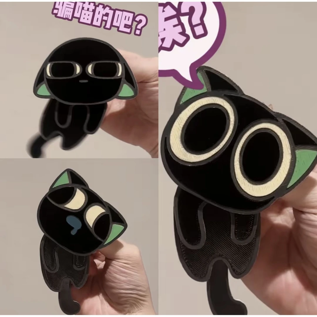 【3·99r/件】罗小黑战记2周边挂件亚克力摆动钥匙扣包包送朋友挂件