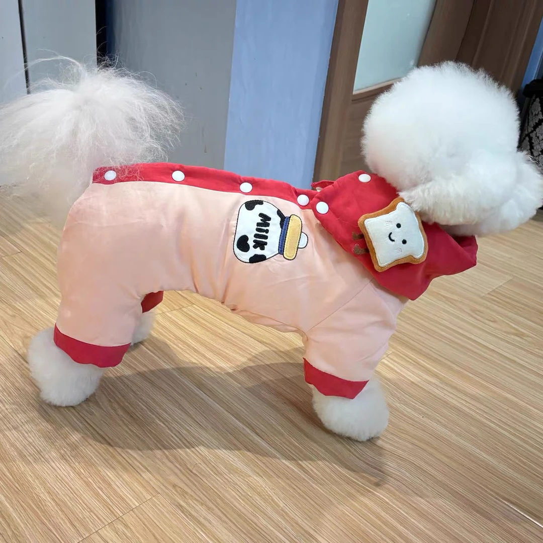 秋冬新款宠物加厚哦棉衣保暖泰迪比熊博美猫咪小型犬狗狗衣服冬天