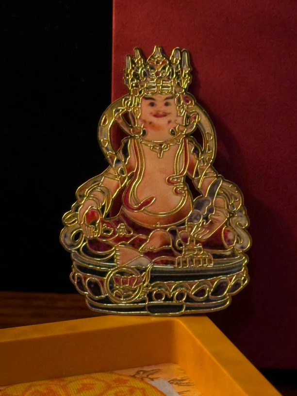 手机卡黄财神配饰招财进宝