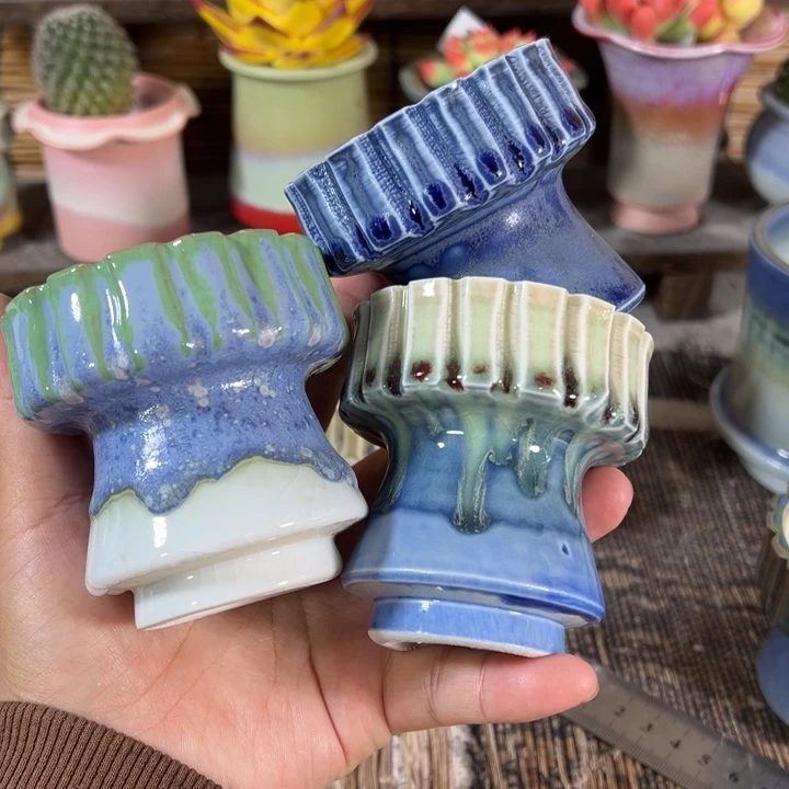 心***宸手工花盆满30包邮