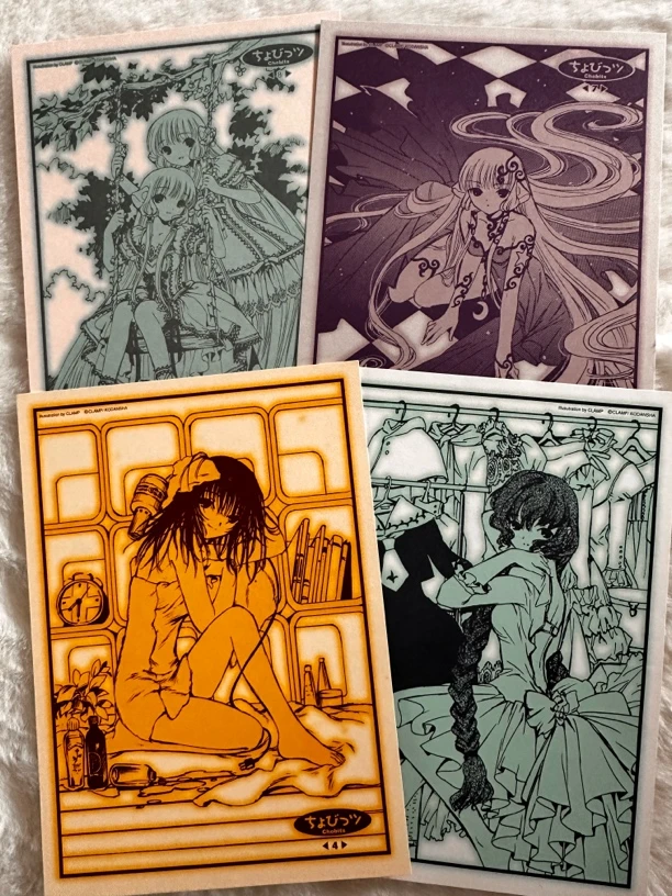 日版中古 人形电脑天使心原画明信片 单张 （满50包邮）