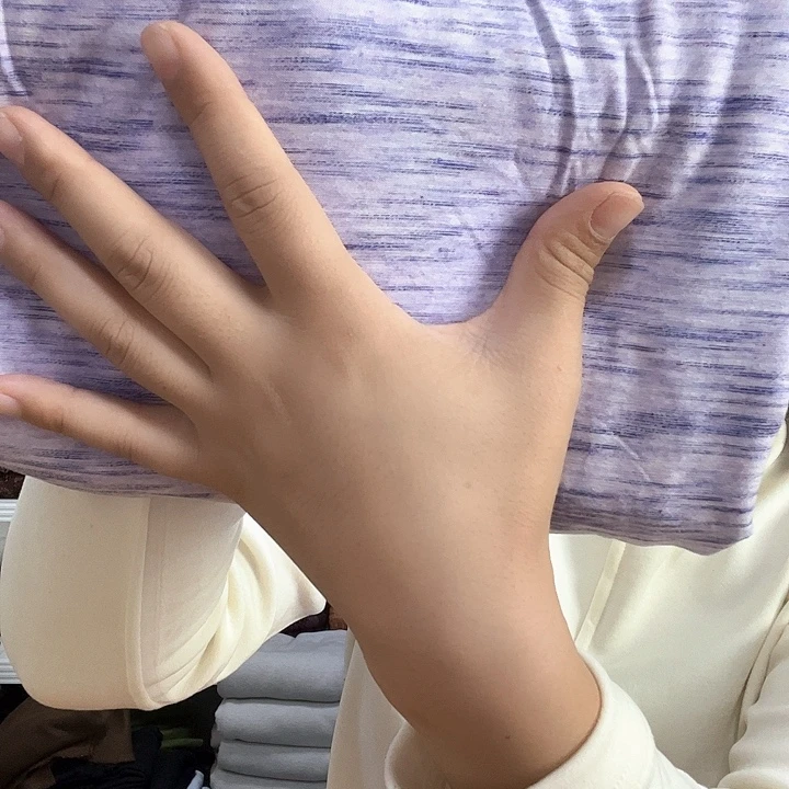 紫色炫彩桑蚕丝棉