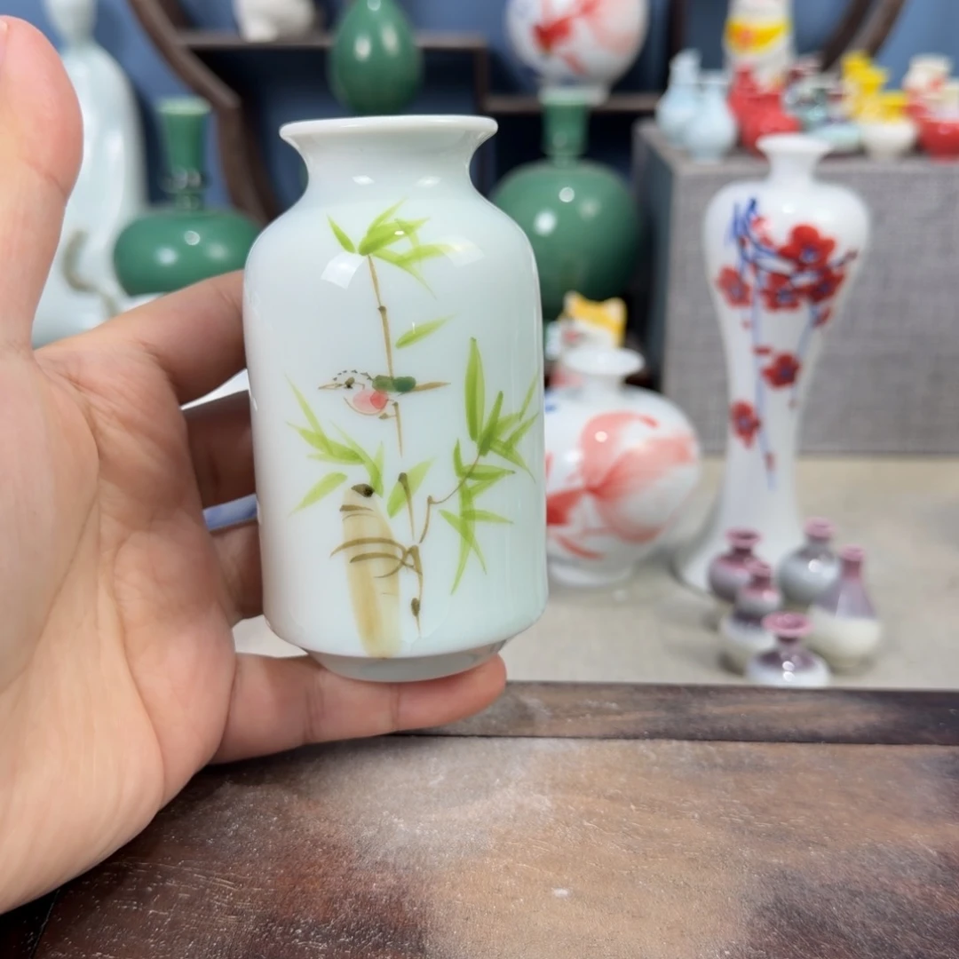 陶瓷手工小花器摆件