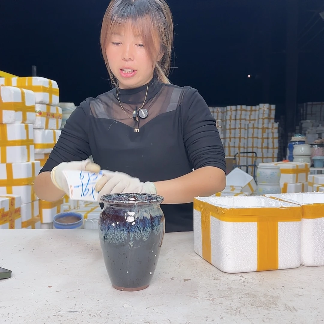 紫砂花盆云上花盆直播1216-673