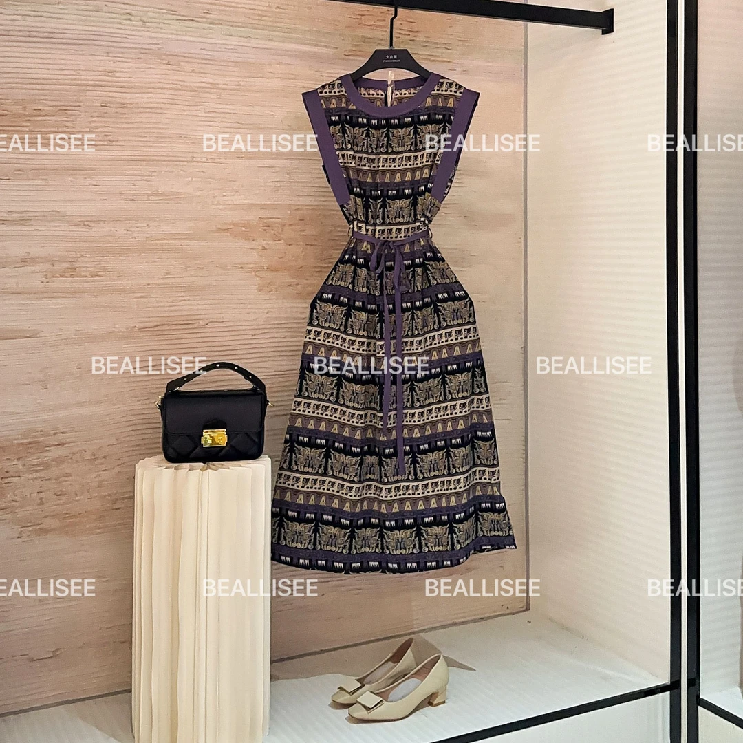 【宠粉价】夏季新款无袖显瘦国风时尚气质宽松连衣裙W-A633