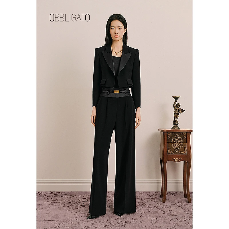 OBBLIGATO奥丽嘉朵2025秋季1C35310020/1C35320020新品西装外套