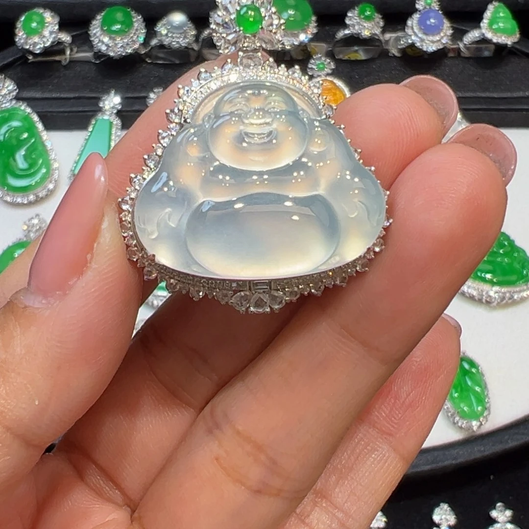 翡翠颈饰18K金镶嵌❄️***收到货48小时鉴赏期