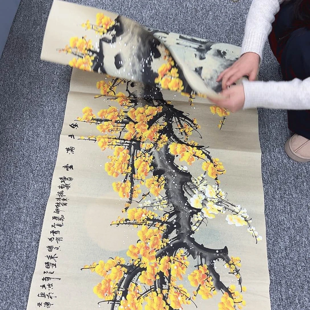 国画纯手绘字画教程分享