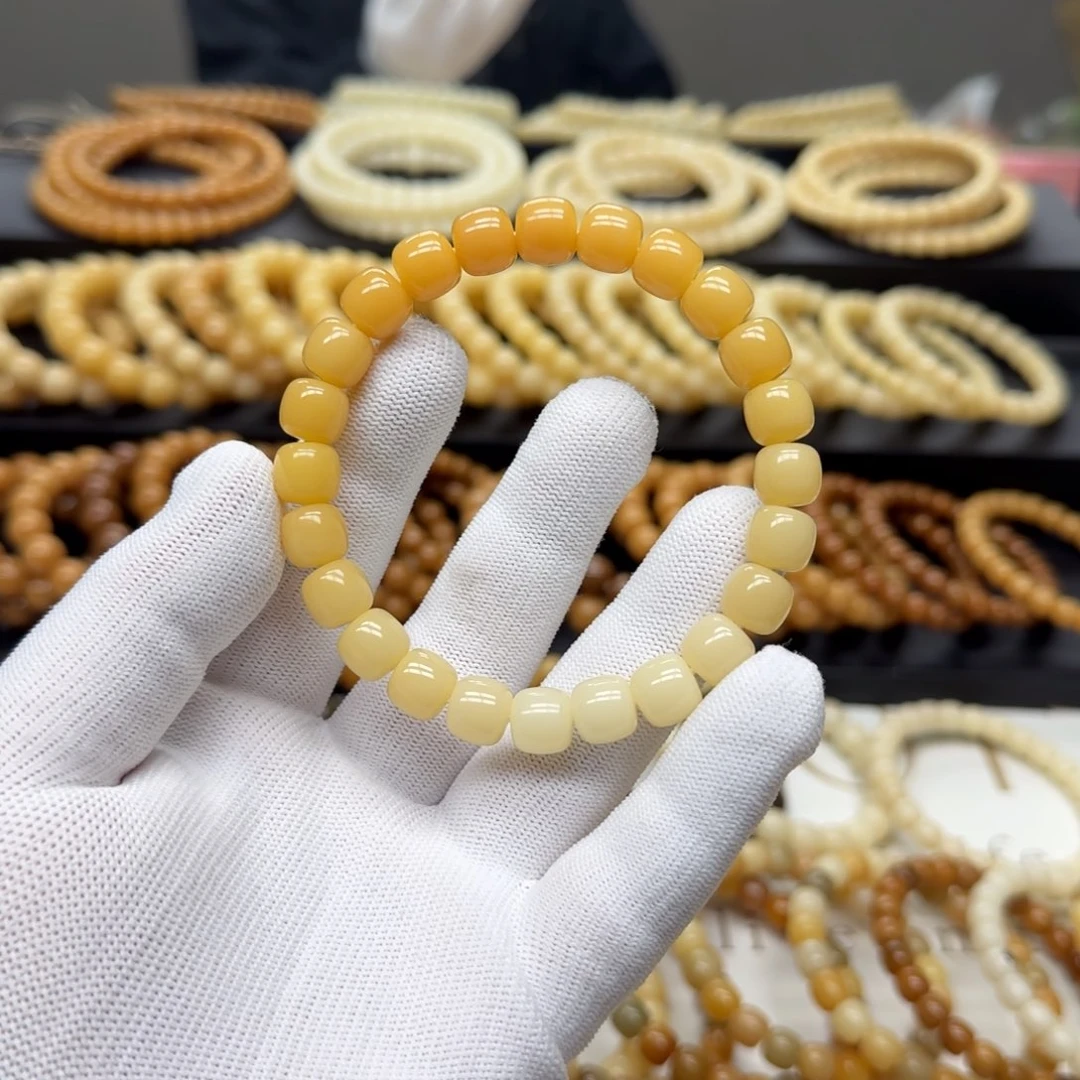 菩提根/象牙果手串9×10 10年 渐变 鬼工