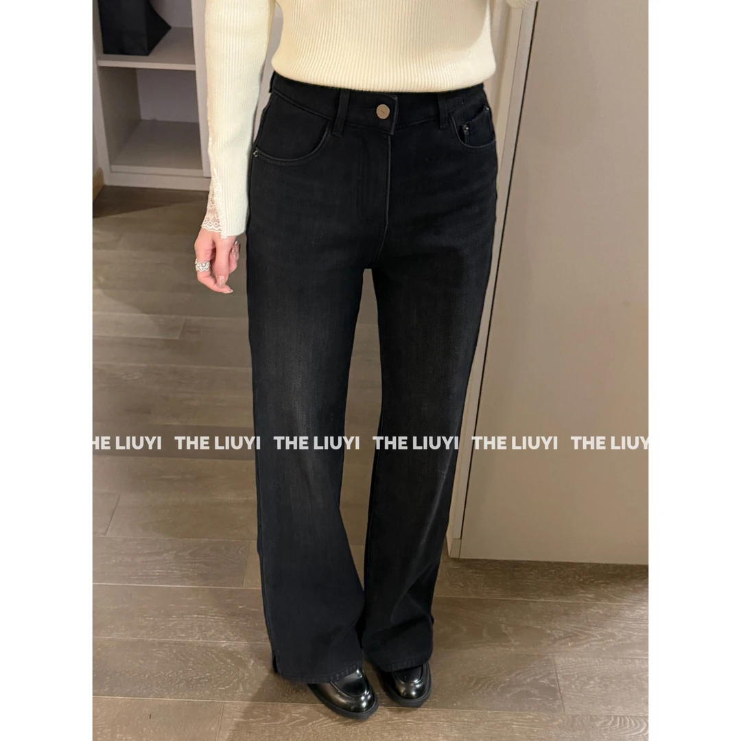 【LIUYI】封神裤～口碑爆款回归！升级加厚绒微喇显瘦A字牛仔裤511271