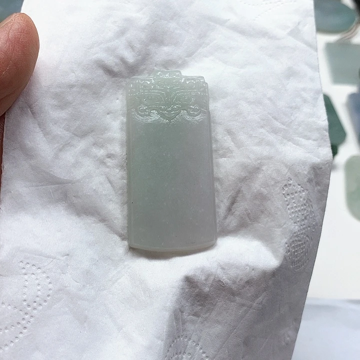 未镶嵌定制翡翠无字牌 毛货 无鉴赏期