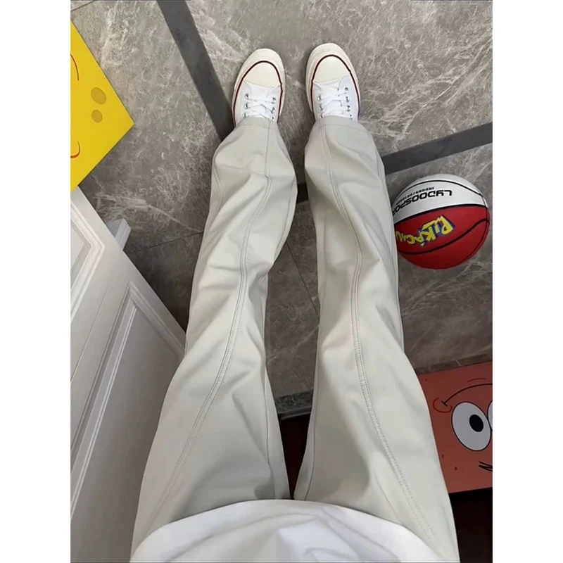 美式斜切直筒工装裤男款夏季速干冲锋弯刀裤户外徒步登山裤复古