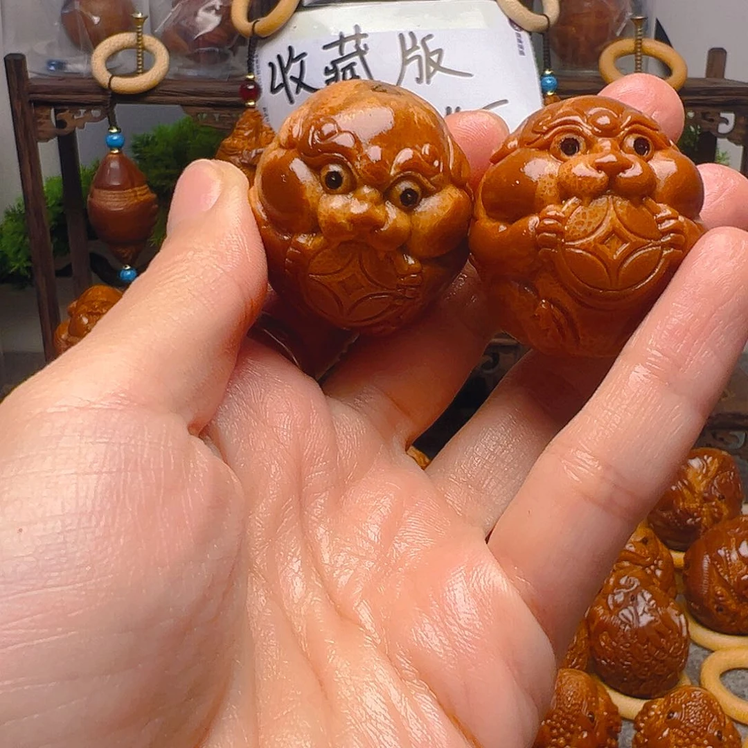 橄榄核手串/手链皮球一对