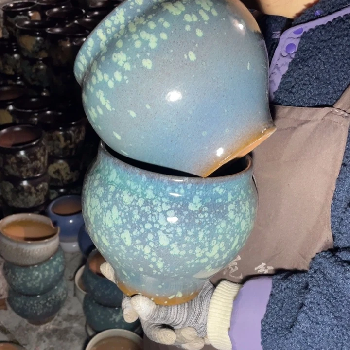 紫砂花盆口18高19正品正品