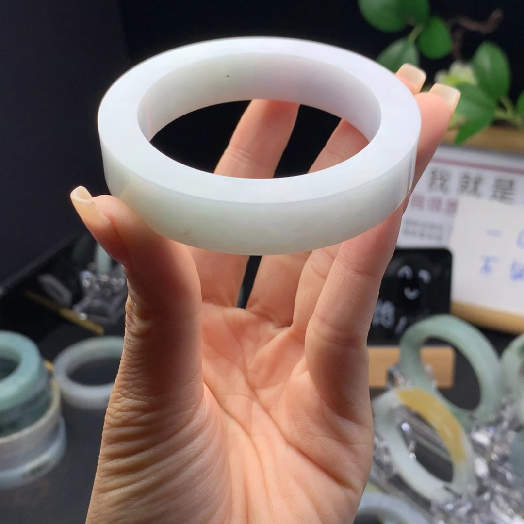 定制翡翠未镶嵌翡翠手镯53-55