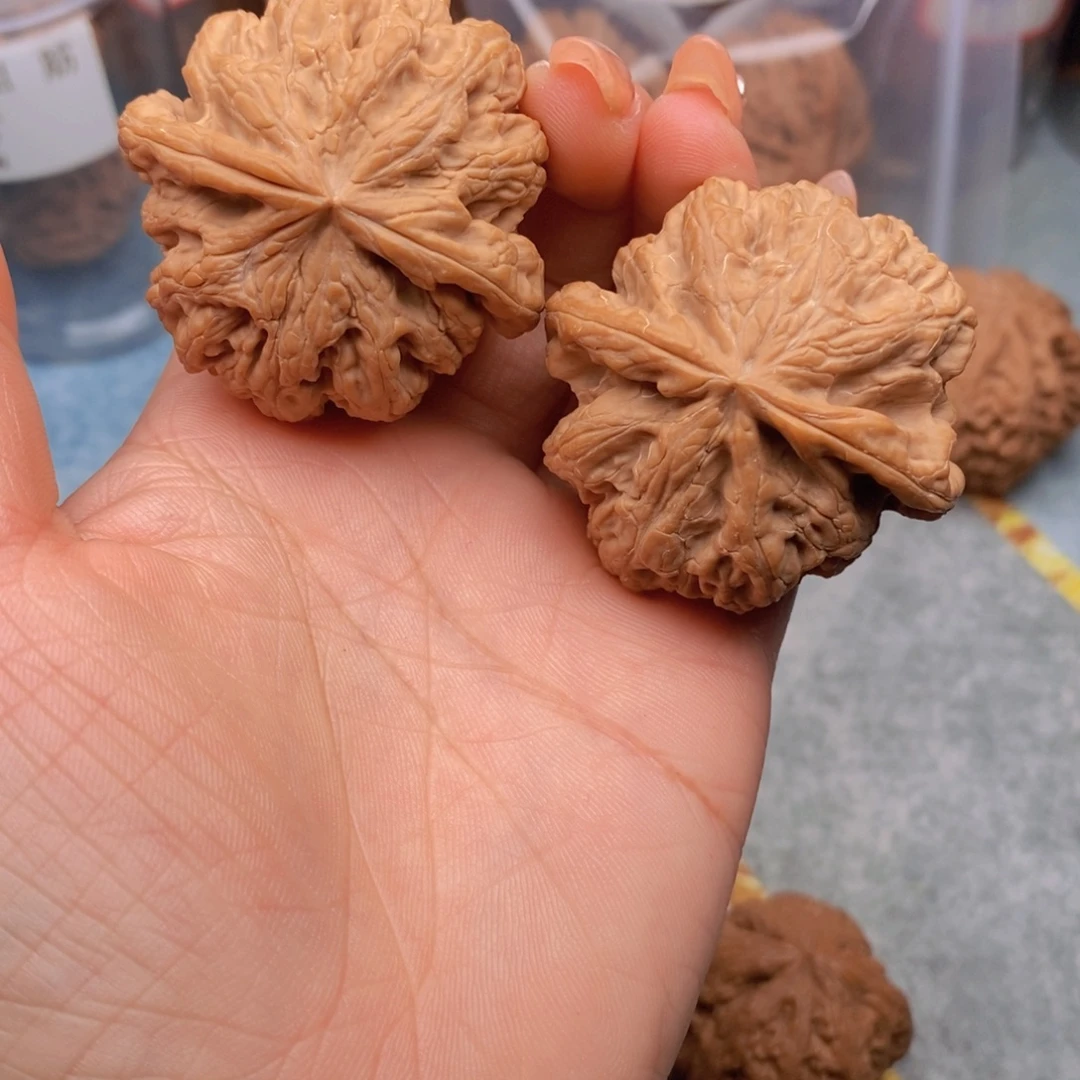 核桃文核桃手把件粗筋46