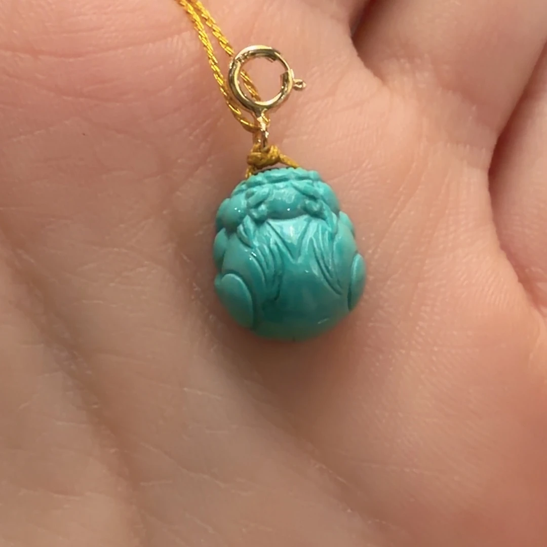 绿松石未镶嵌颈饰