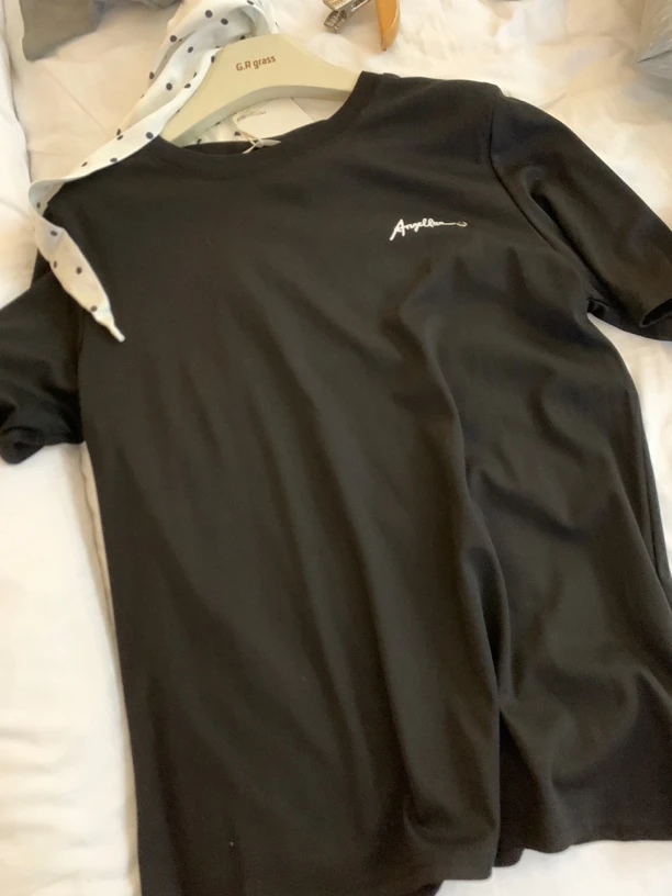 短袖丝带t恤黑白两色