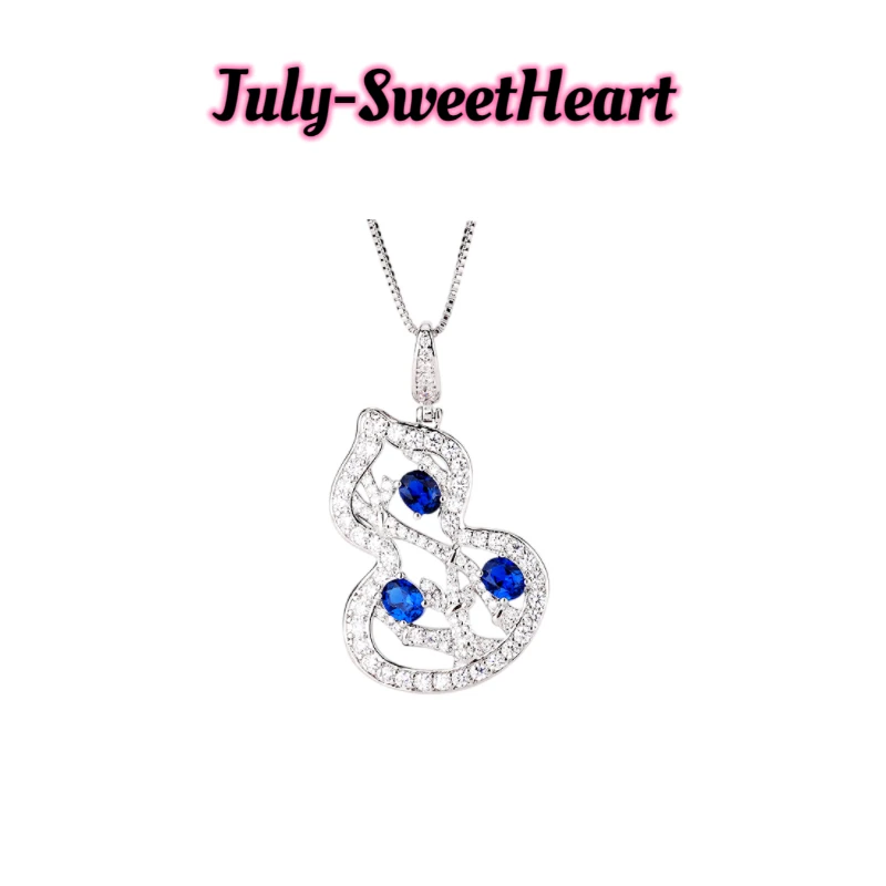 铜合金项链 JS设计师品牌葫芦满钻项链