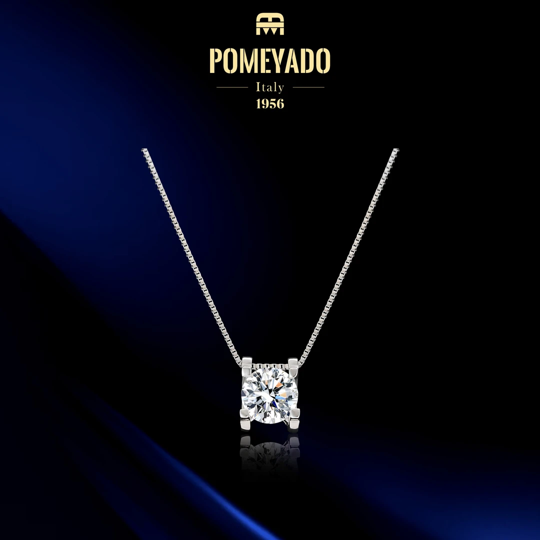 坠链均925银莫桑石 【璀璨牛头】Pomeyado盛夏经典牛头项链F4680