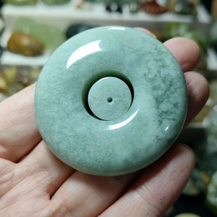 岫玉平安扣未镶嵌