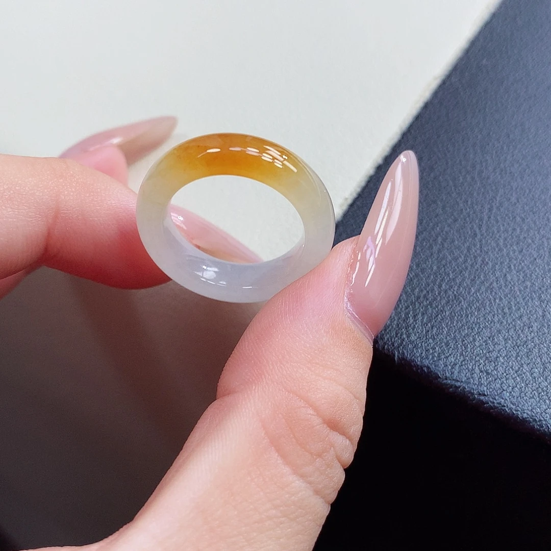 翡翠未镶嵌戒指10-11号