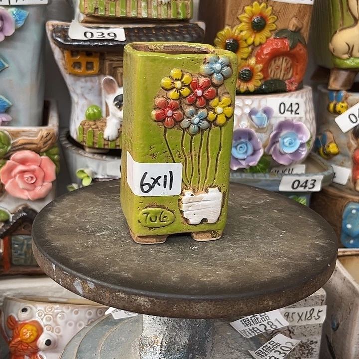 粗陶材质多肉花盆