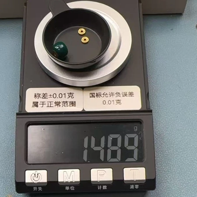 W足金黄金纯金珐琅彩珠子隔片