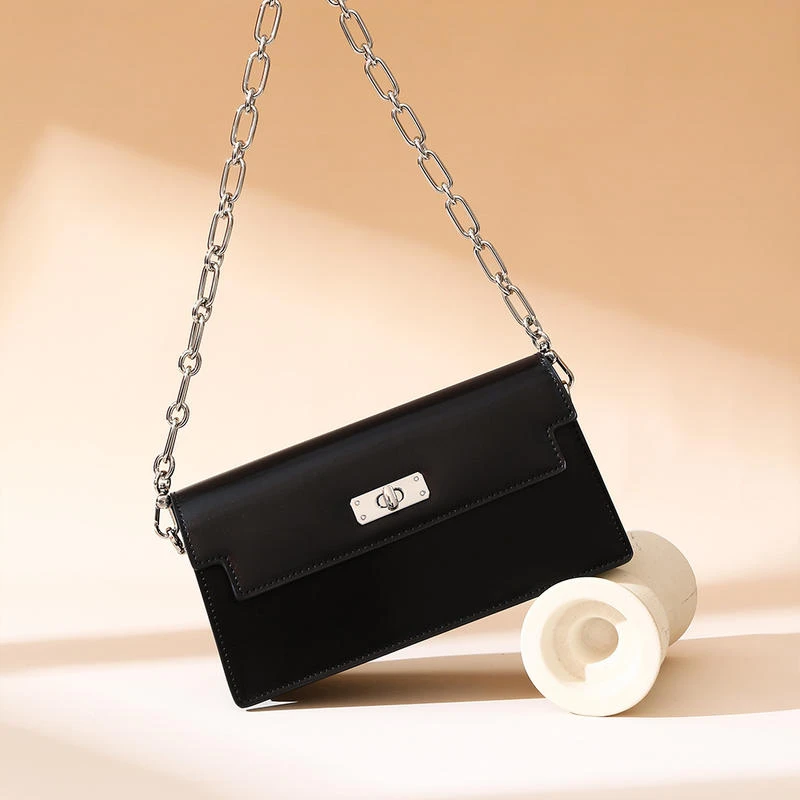 小香风链条包轻奢定型小方包高级感百搭手提包时尚通勤单肩腋下包