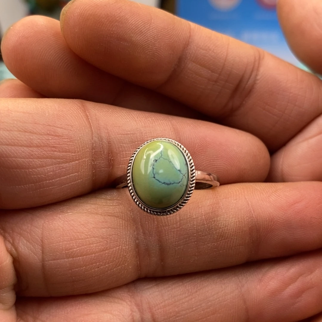 绿松石银S925镶嵌珠宝奇石