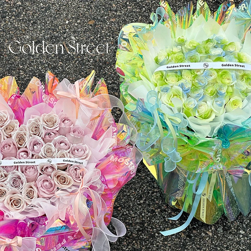 花略 多彩世界 防水高档花艺包装纸