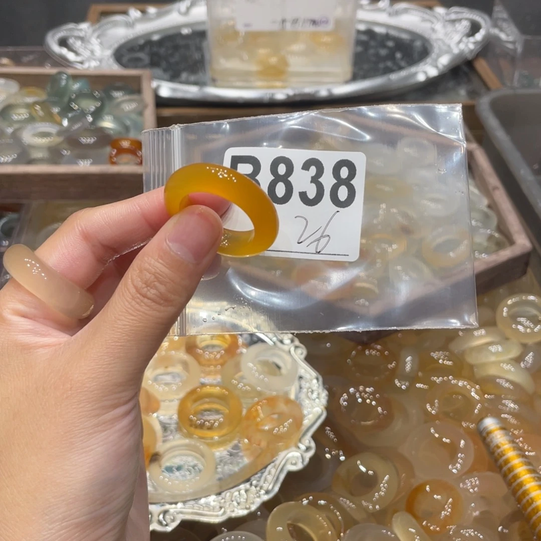 玛瑙/玉髓未镶嵌戒指838