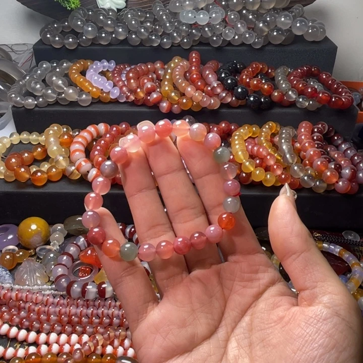 玛瑙/玉髓未镶嵌手链