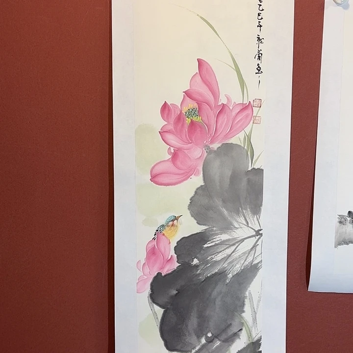 国画听兰老师花鸟
