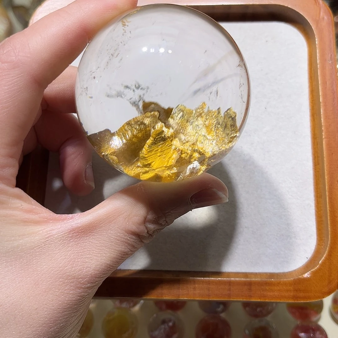水晶无未镶嵌石簪水晶球59.9