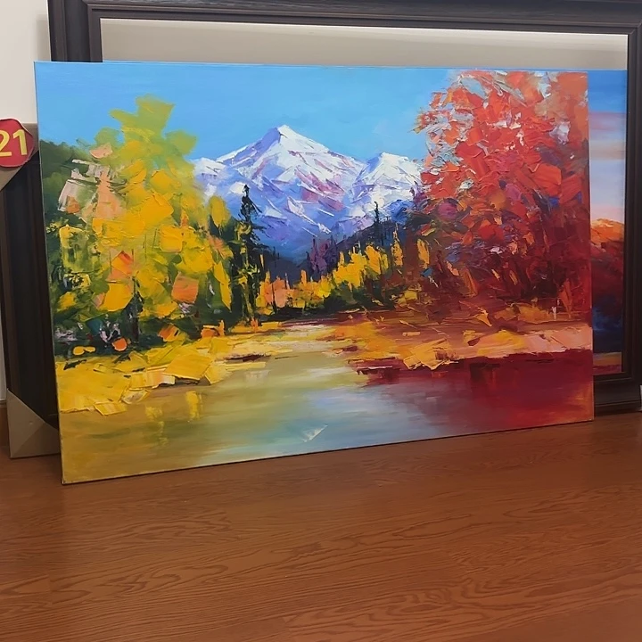 横款风景作品家居挂画