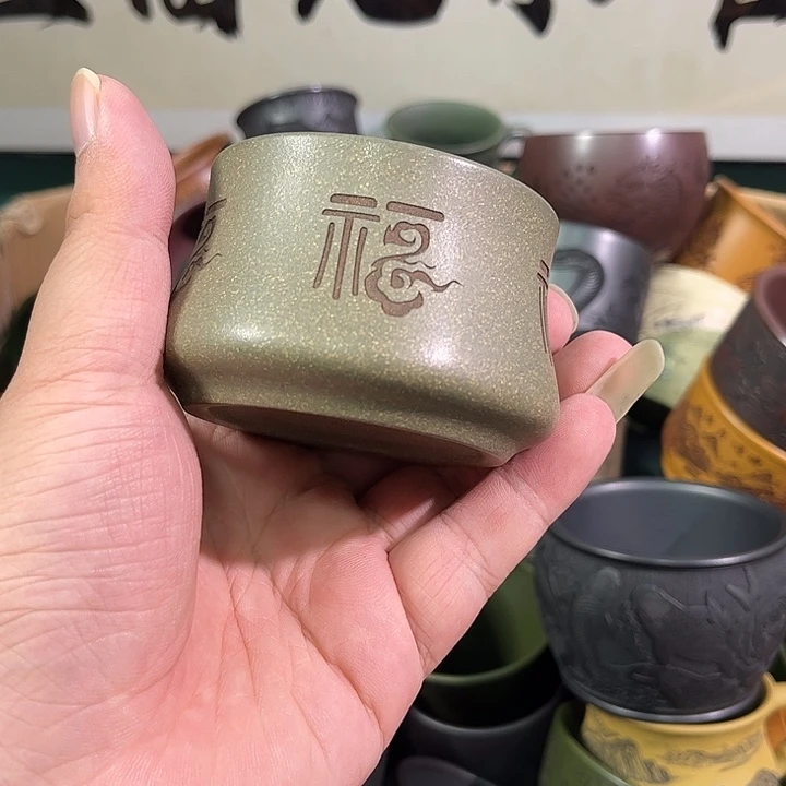 茶杯紫砂全手工紫砂主人杯