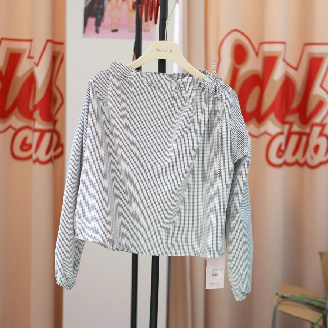 日系抽绳个性设计款上衣