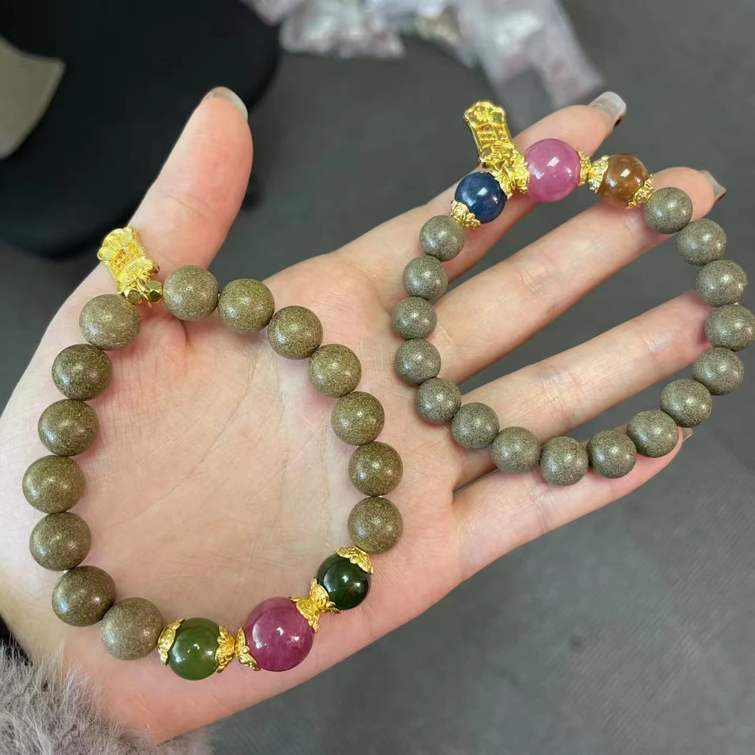 【小宝珠宝】15  T35433-合香珠单圈手串-多样性发其一-9mm+