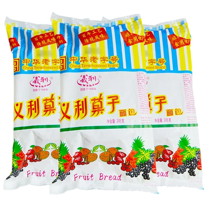 义利果子面 面包中华经典休闲 糕点早餐下午茶北京特产245g*6个