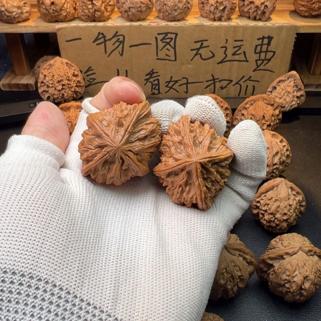 吊坠文玩核桃异性四棱