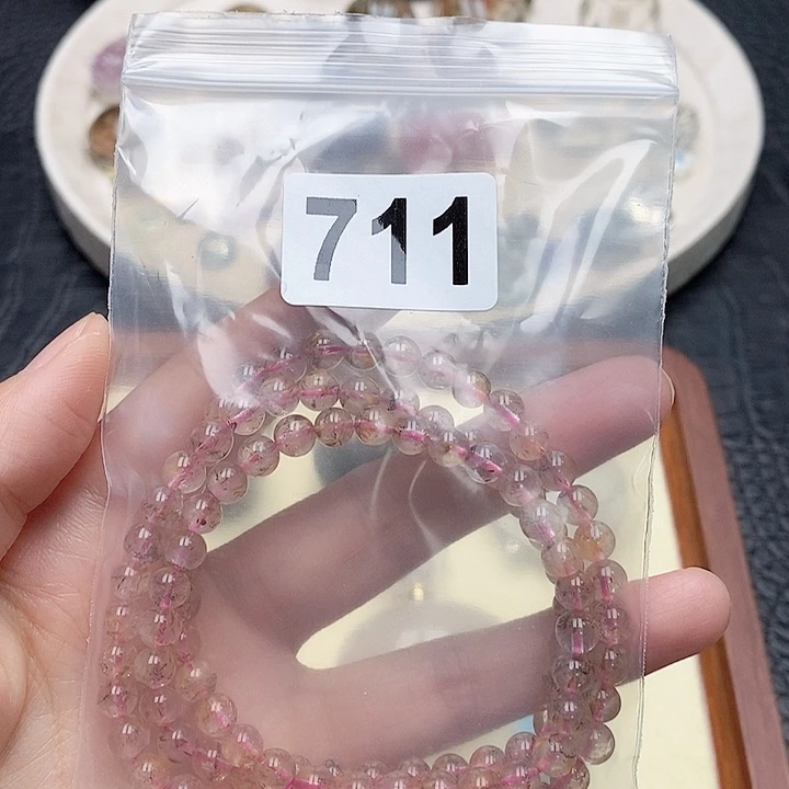 未镶嵌手链水晶淡***光