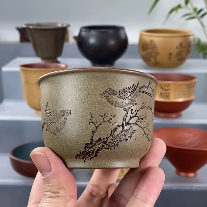 大***！宜兴紫砂手工主人杯
