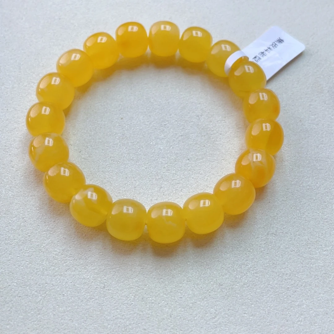 蜜蜡未镶嵌手链蜜蜡手串17.3克