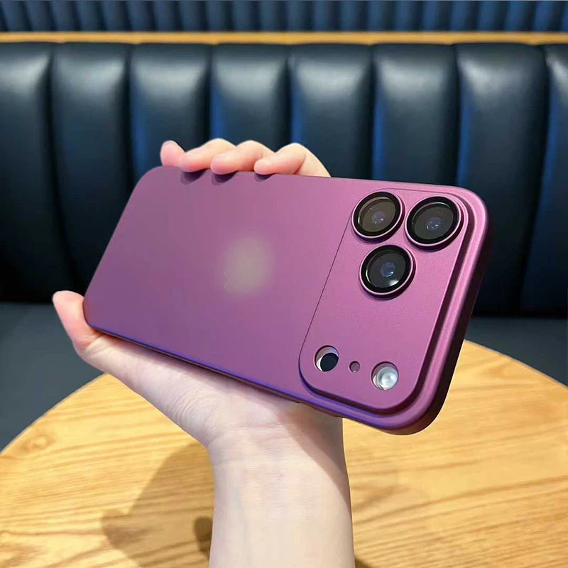 名创优品喷油PC内镶嵌标适用iPhone17手机壳17pro色16磨砂15包14/