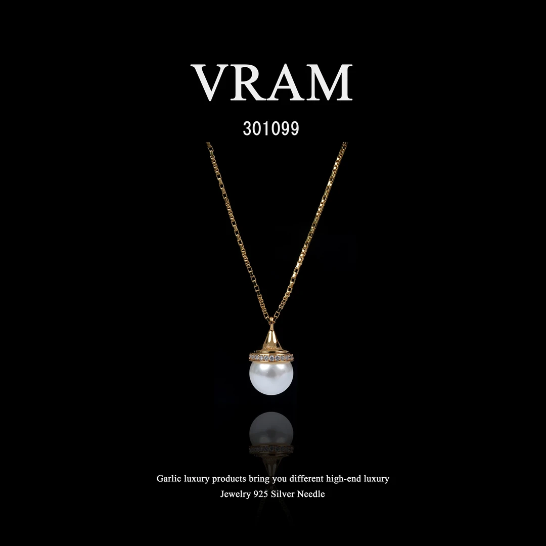 镀K金 VRAM项链~301099 （45+5cm）