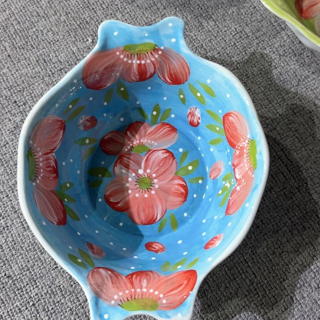 景德镇手绘高温釉下彩陶瓷茶具