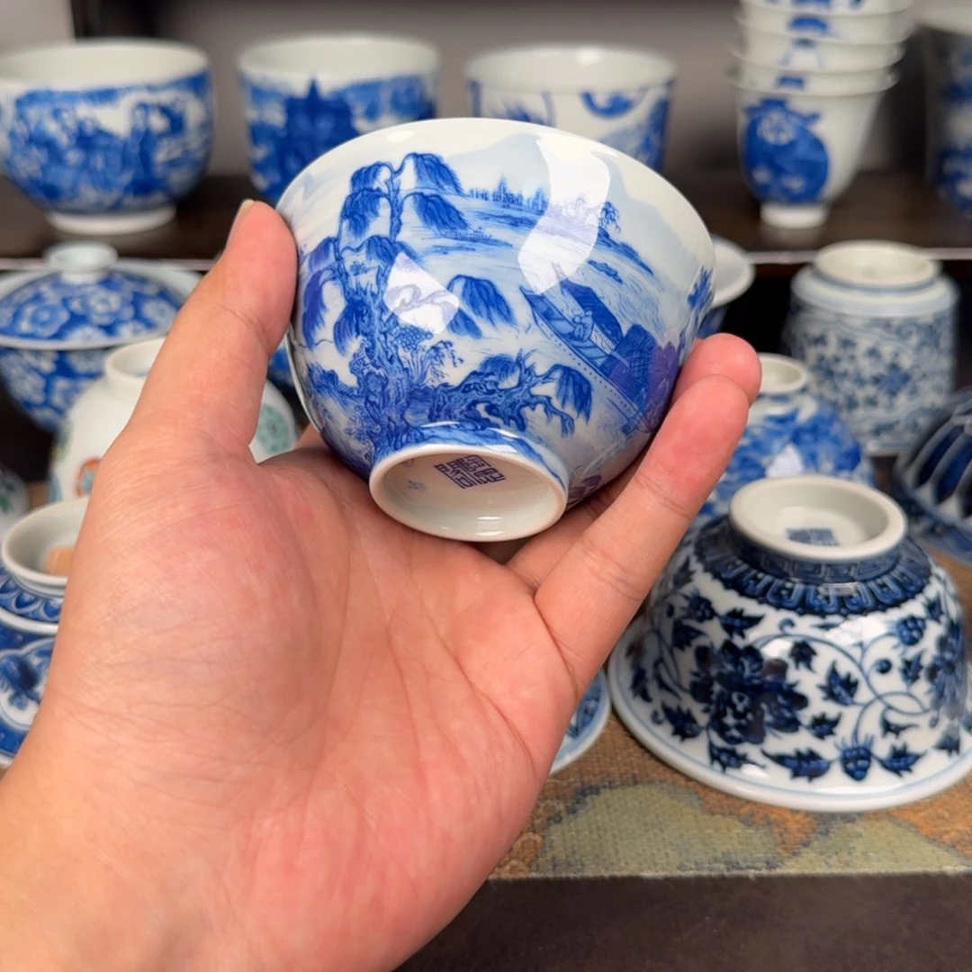 闲***鱼现代手工手绘茶器