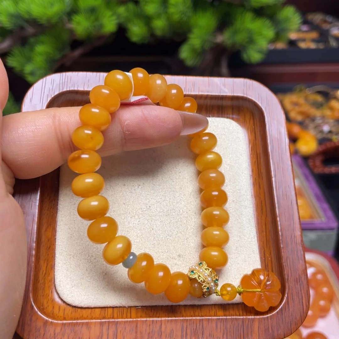 蜜蜡手链未镶嵌手串